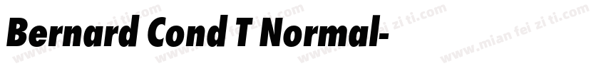 Bernard Cond T Normal字体转换